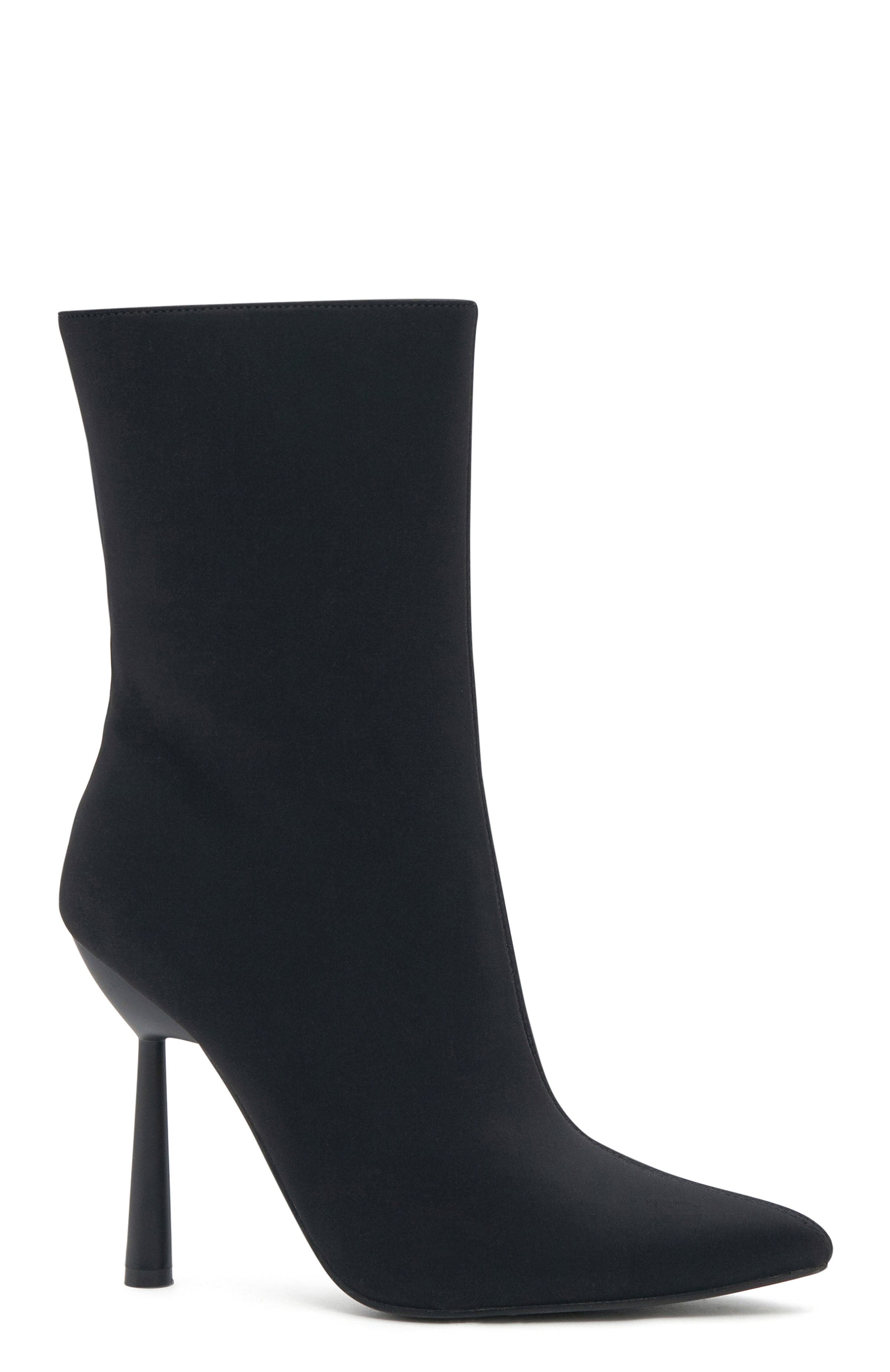 Riley Ankle Boots Black Lycra | White Fox Boutique