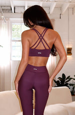 Stamina High Support Sports Bra Plum