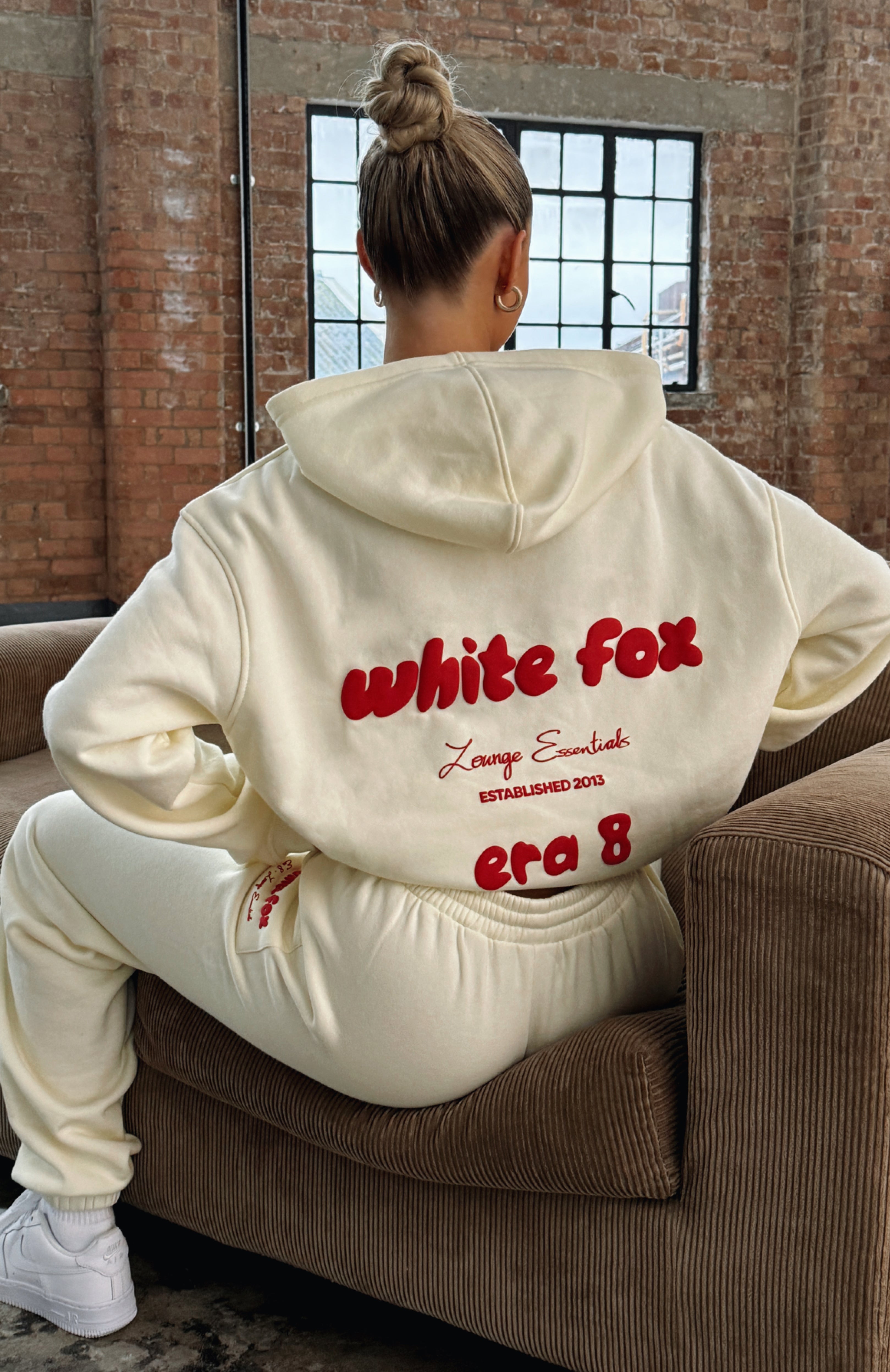 Era 8 Oversized Hoodie Cherry Cream | White Fox Boutique