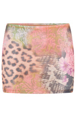 Coastal Breeze Mini Skirt Safari Bloom