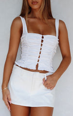 Bare With Me Bustier White