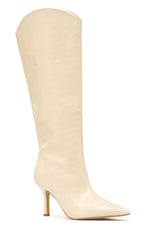 Blake Knee High Boots Ivory