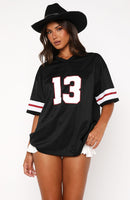 Friday Night Lights Oversized Jersey Black