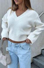 Brooklyn City Knit Sweater Light Oat