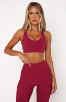 Stamina High Support Sports Bra Berry