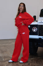 Capsule 9 Rodeo Crew Wide Leg Sweatpants Red