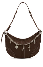 Caroline Shoulder Bag Chocolate Suede