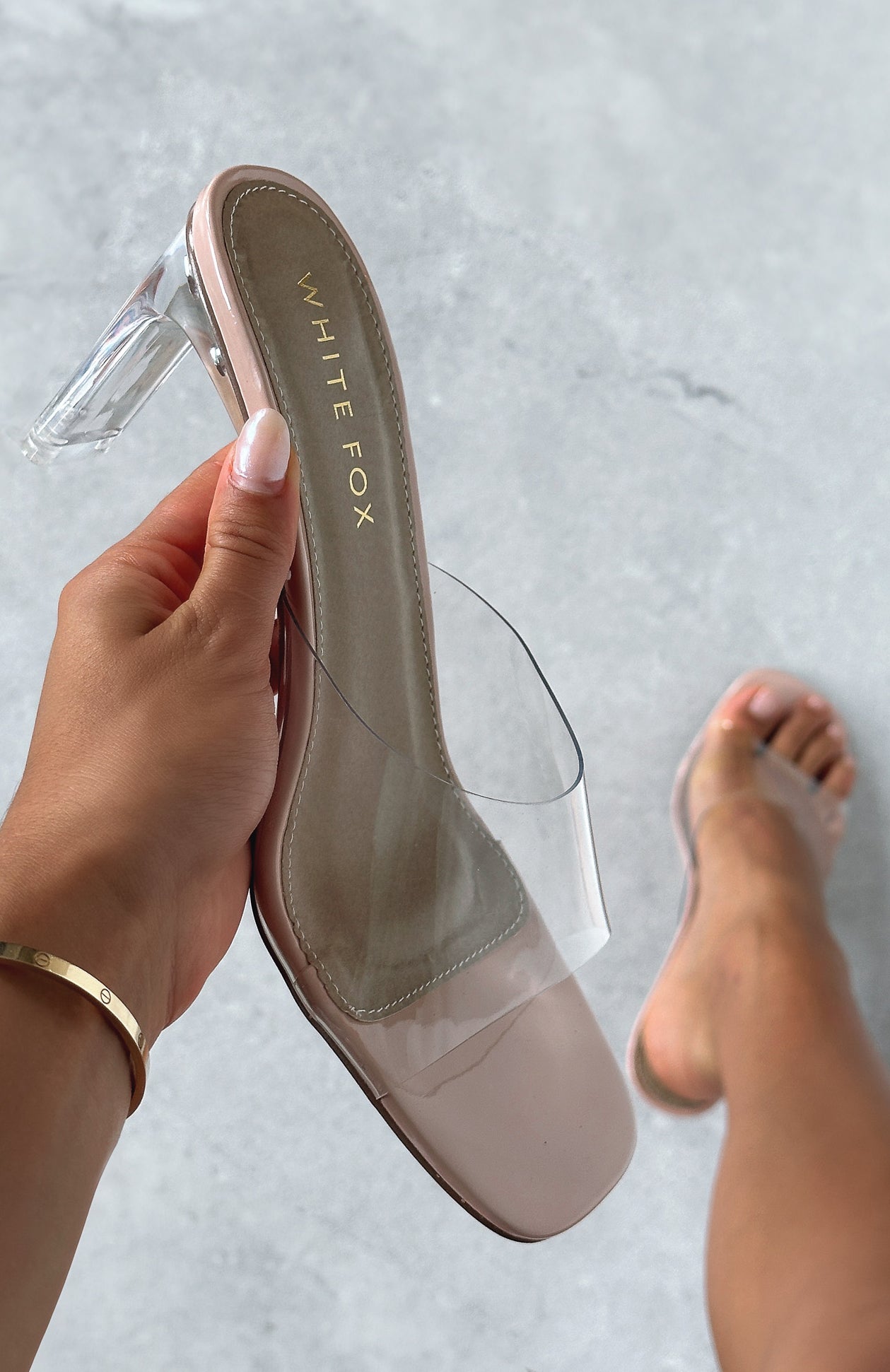 Celeste Mules Clear | White Fox Boutique