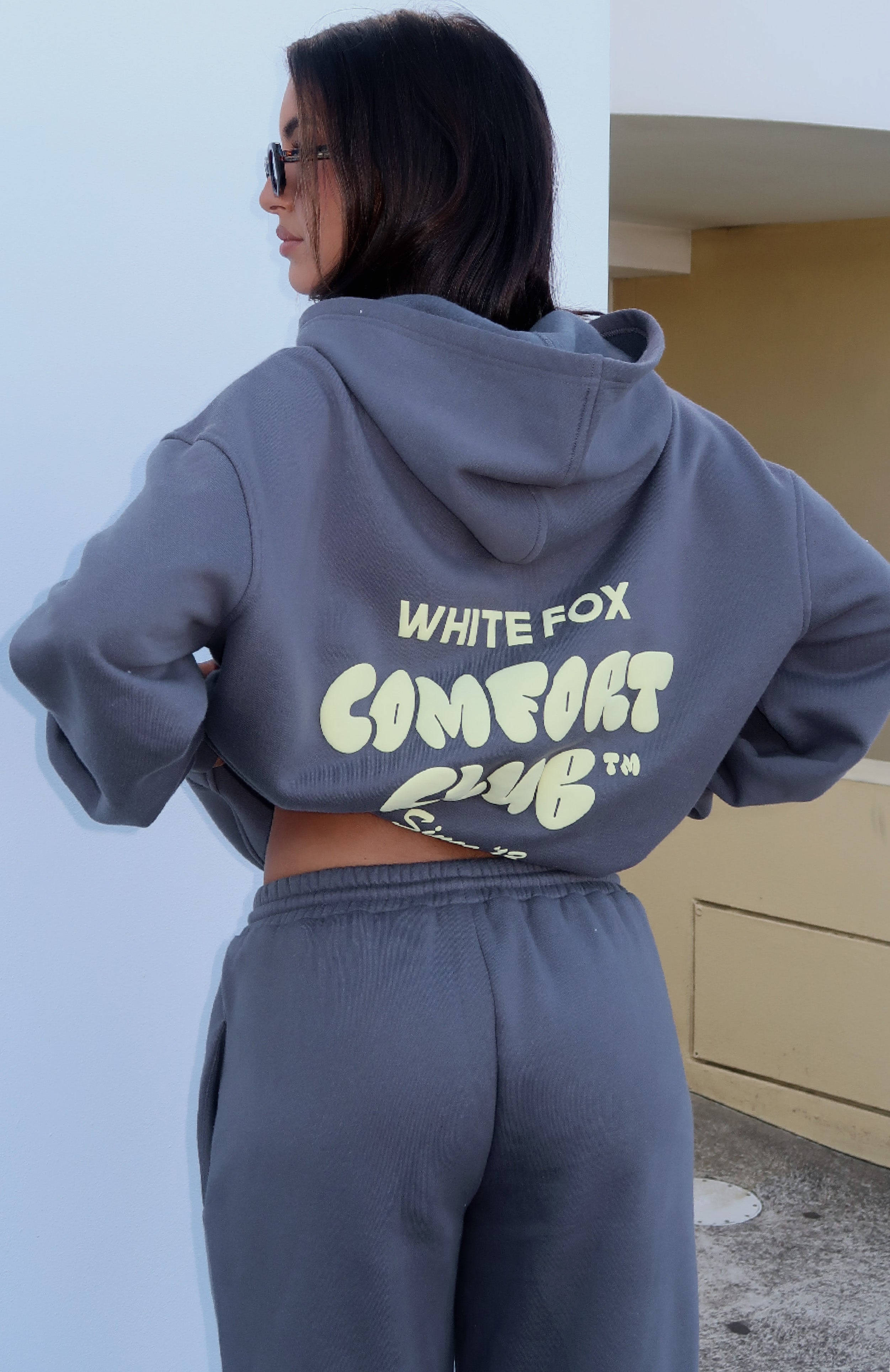 Comfort Club Oversized Hoodie Stormy | White Fox Boutique