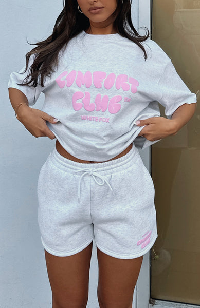 white fox essentials club sweatshirt
