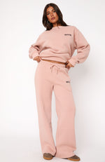 In The Desert Wide Leg Sweatpants Desert Pink