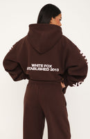 Higher Ground Zip Front Hoodie Chocolate