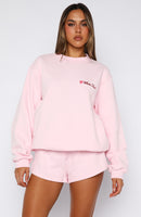 Trouble Maker Oversized Sweater Baby Pink