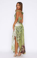 Florence Fling Maxi Dress Moss Blossom