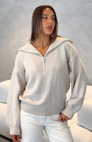 Cozy Cloud Knit Sweater Pebble