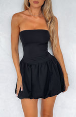 Diamond Dust Mini Dress Black