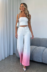Doing Extra Jeans Pink Ombre