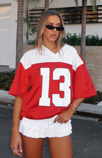 Don't Like To Lose Oversized Jersey Maroon
