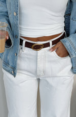 Lou Belt Chocolate/Gold