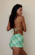 Forever Life Booty Shorts Citrus Check