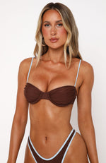 Destino Bikini Top Choc/Blue