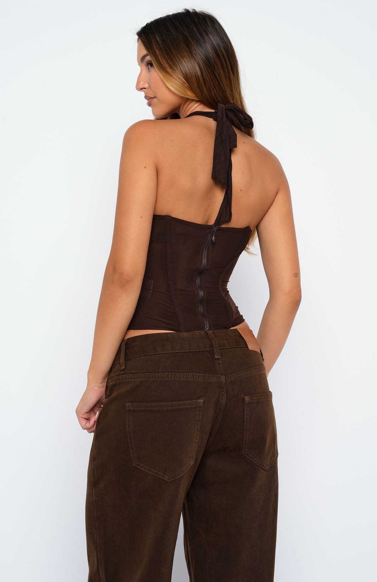 It's A Sure Thing Bustier Chocolate | White Fox Boutique