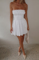 Girly Girl Mini Dress White