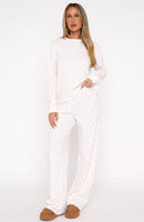 Staying Snug Long Sleeve Pyjama Set Bow Delight