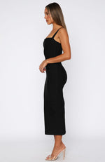 Sugar And Spice Midi Dress Black