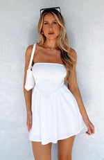 Here I Stand Mini Dress White