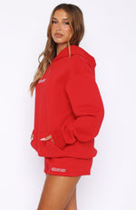 Take A Guess Oversized Hoodie Red