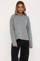 Luzia Knit Sweater Grey