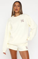 Love You Forever Oversized Sweater Cream