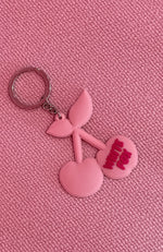 Cherry On Top Keychain Pink