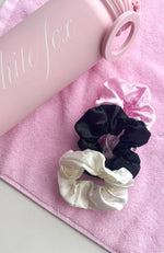 Rosine Hair Tie Set Black/Baby Pink/Off White