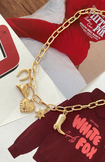 Stay Wild Charm Necklace Gold