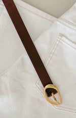 Lou Belt Chocolate/Gold