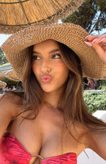 Girls Lunch Hat Light Tan