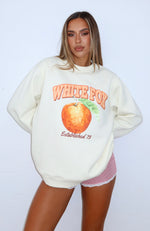 Take Your Pick Oversized Sweater Off White