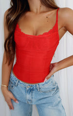 Heavenly Image Bustier Red