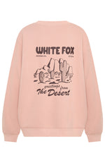 In The Desert Oversized Sweater Desert Pink