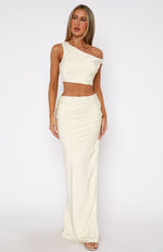 From Me To You Maxi Skirt Cream