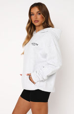 Taking Sides Oversized Hoodie Grey Marle