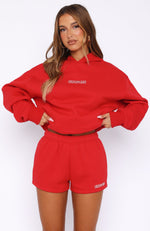 Take A Guess Lounge Shorts Red