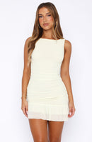 The Only One I Love Mini Dress Lemon