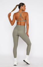 Go Getter High Waisted Leggings Olive