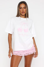 Love Of My Life Oversized Tee White