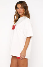 Sweet Like Sugar Oversized Tee White