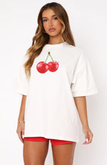 Sweet Like Sugar Oversized Tee White