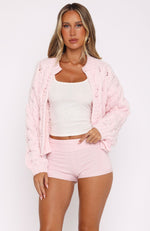 Cutie Pie Knit Cardigan Baby Pink
